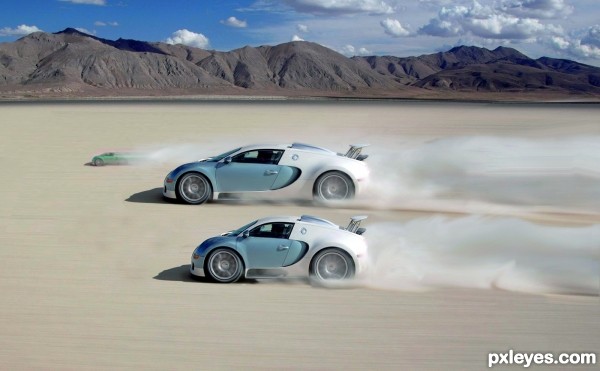 Creation of Bugatti's @ Bonneville: Final Result